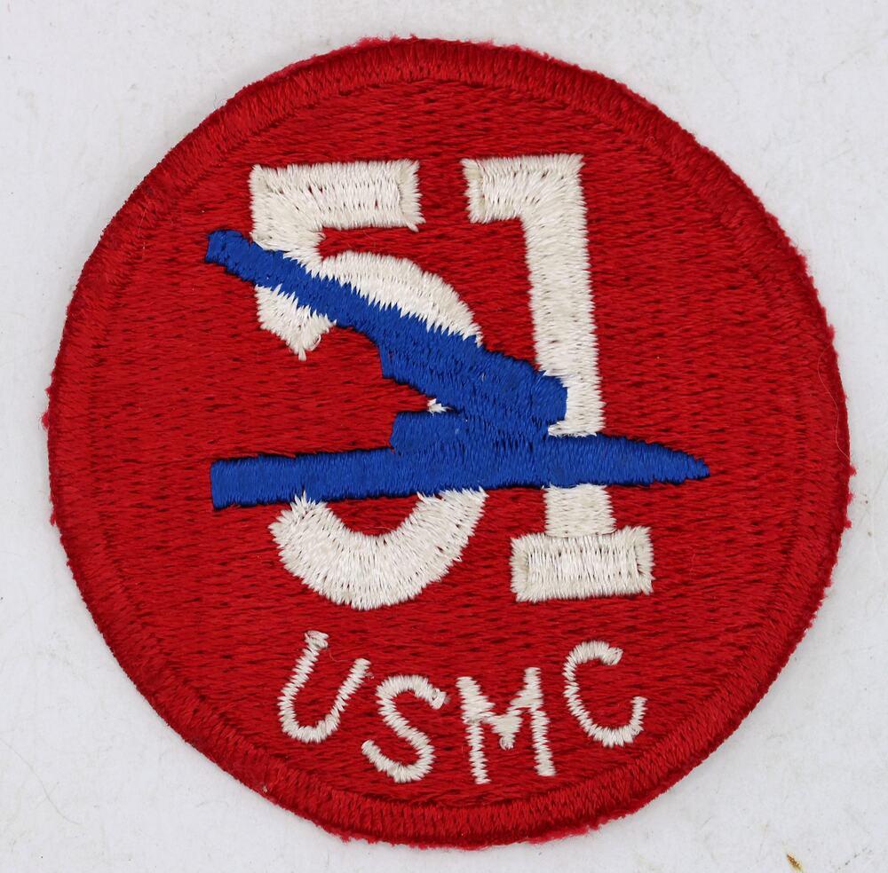 WWII Era USMC 51st Defense Battalion Montford Point Marines Shoulder Patch
